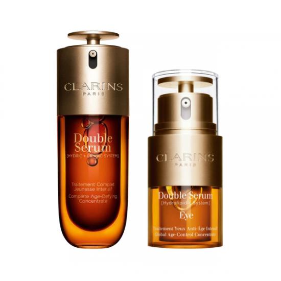 Clarins Double Serum Anti-age serum za lice 50ml + Clarins Double Serum Eye za predeo oko očiju 20ml [komplet]