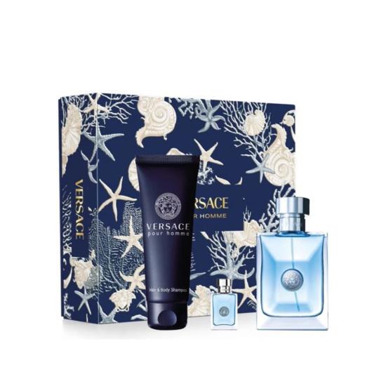 Versace Pour Homme Muški poklon set EDT 100ml + Gel za tuširanje 150ml + EDT 5ml